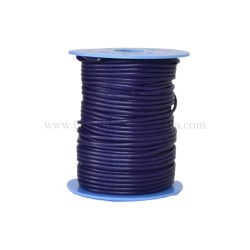 Purple leather cord, 25 meters