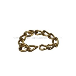 Gold file chain (9MM X 2.5MM)