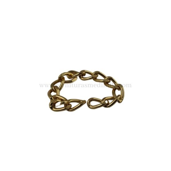 Cadena limada oro (9MM X 2.5MM) para bolsos y marroquineria